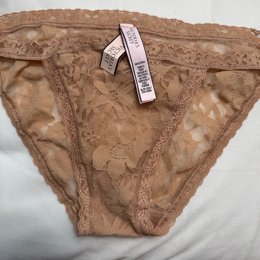 Victoria's Secret Tan Lace Panties Intimates